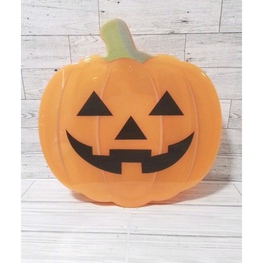 CWC Cook With Color Orange Pumpkin Snack Box Jack-o'-lantern Halloween Snap Lid